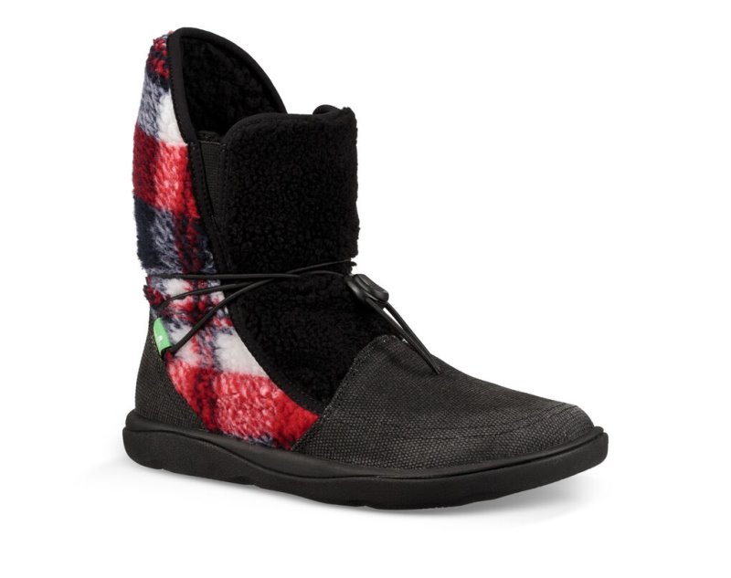 Sanuk Tripper Flurry Women's Boots Black | Canada 74JPQ